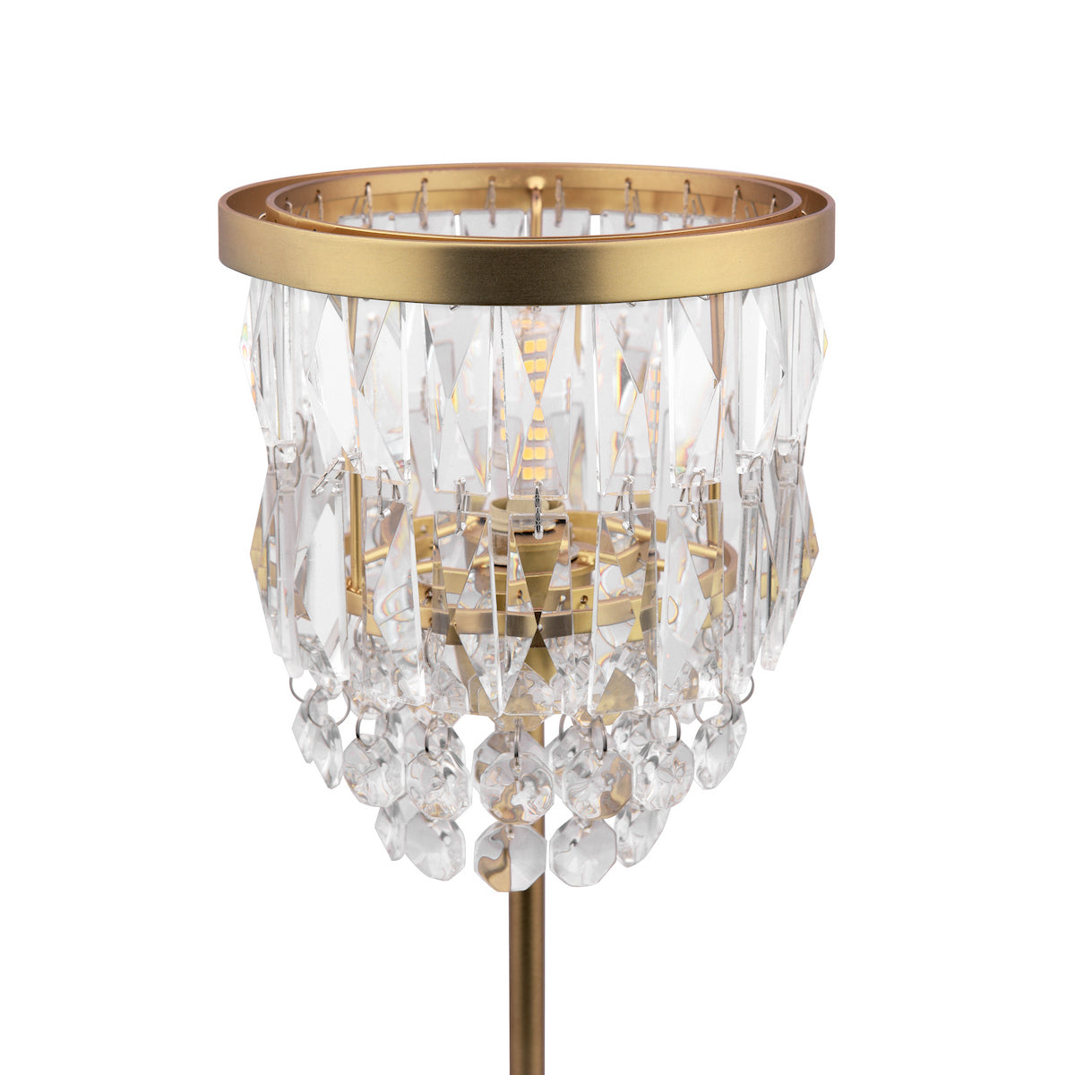 Laura Ashley Rhosill Table Lamp Crystal and Antique Brass