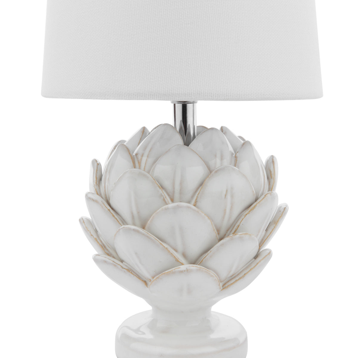 Laura Ashley Artichoke Twin Pack Table Lamp White With Shade