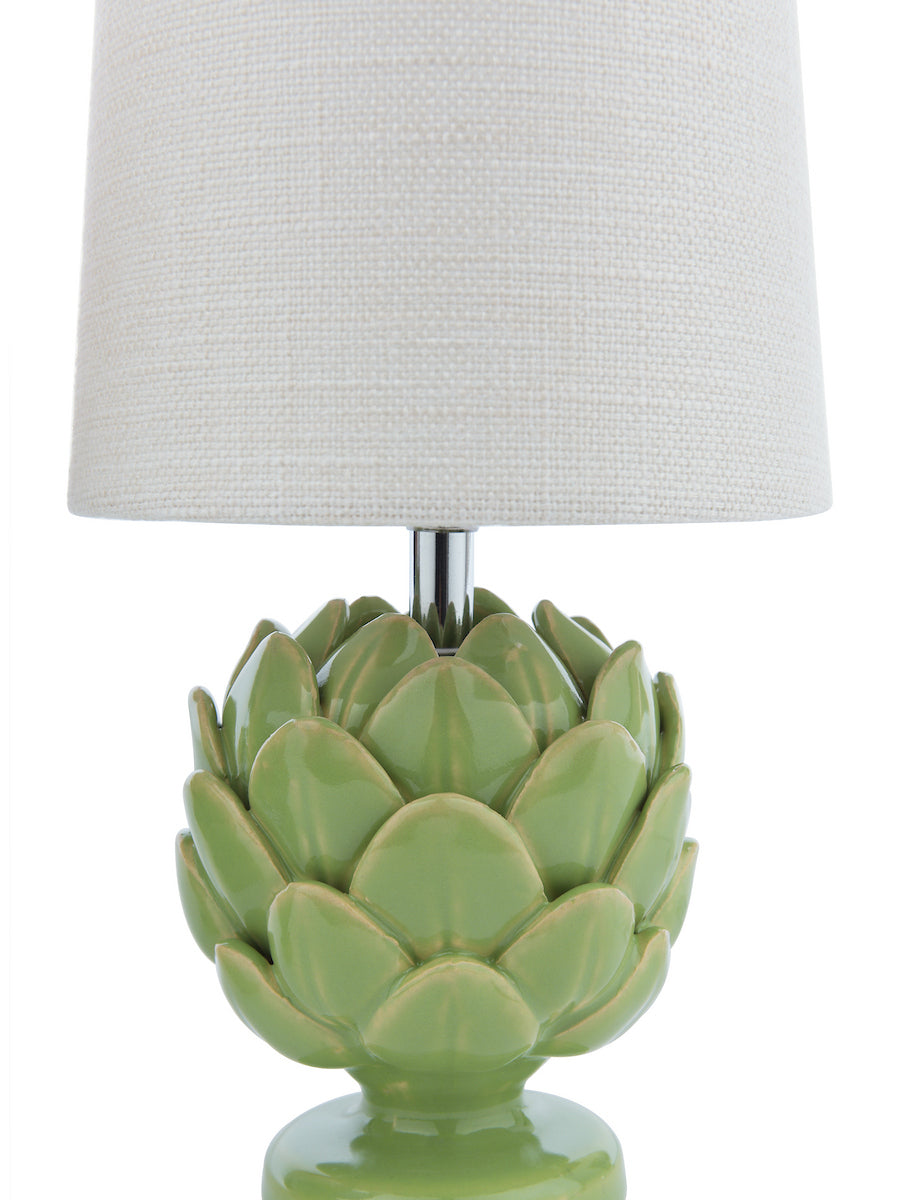 Laura Ashley Artichoke Twin Pack Table Lamp Green With Shade