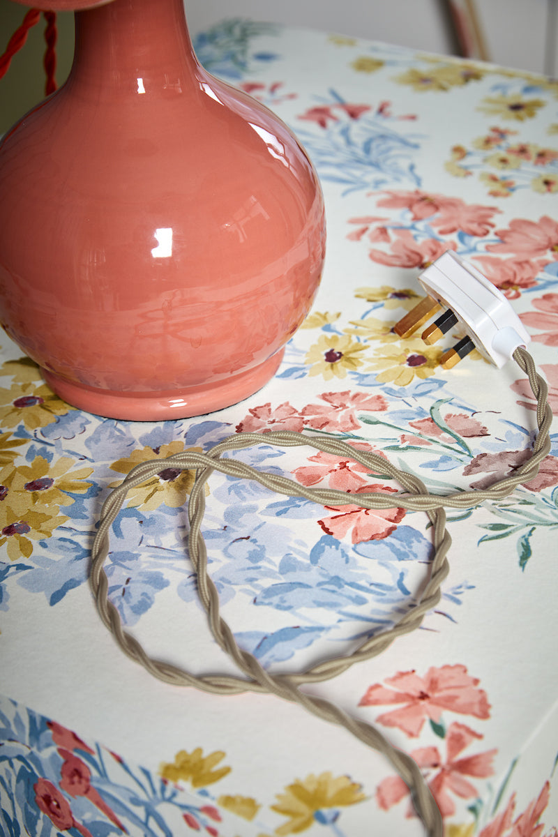 Laura Ashley Bramhope Table Lamp Terracotta With Shade