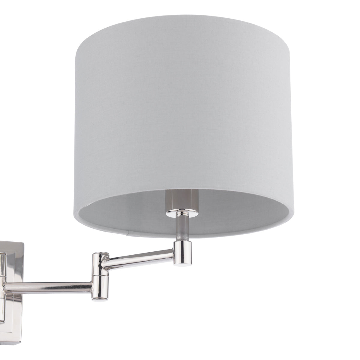 Laura Ashley Marlowe Wall Light Polished Nickel With Shade