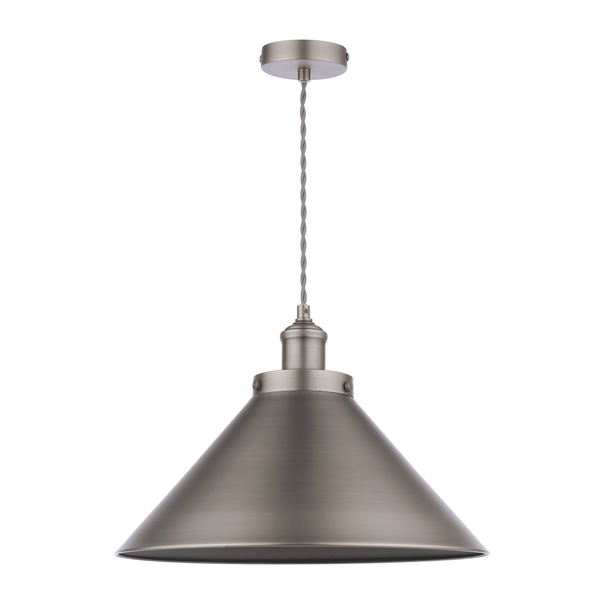 Laura Ashley Rufus Pendant Industrial Nickel