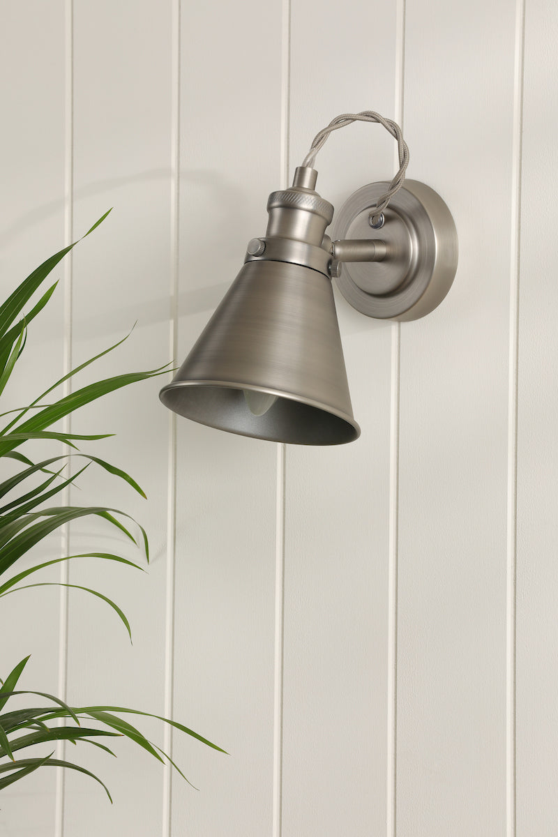 Laura Ashley Rufus Single Spotlight Industrial Nickel