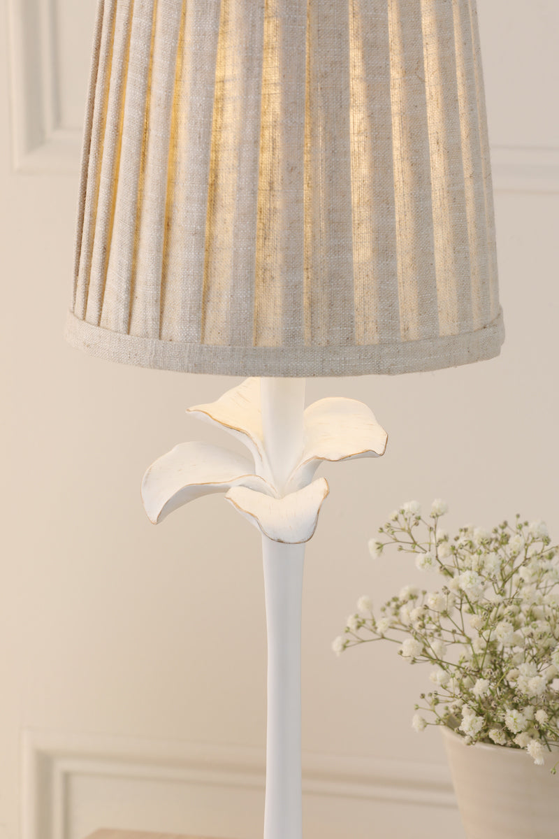Laura Ashley Eleni Table Lamp Matt White With Shade