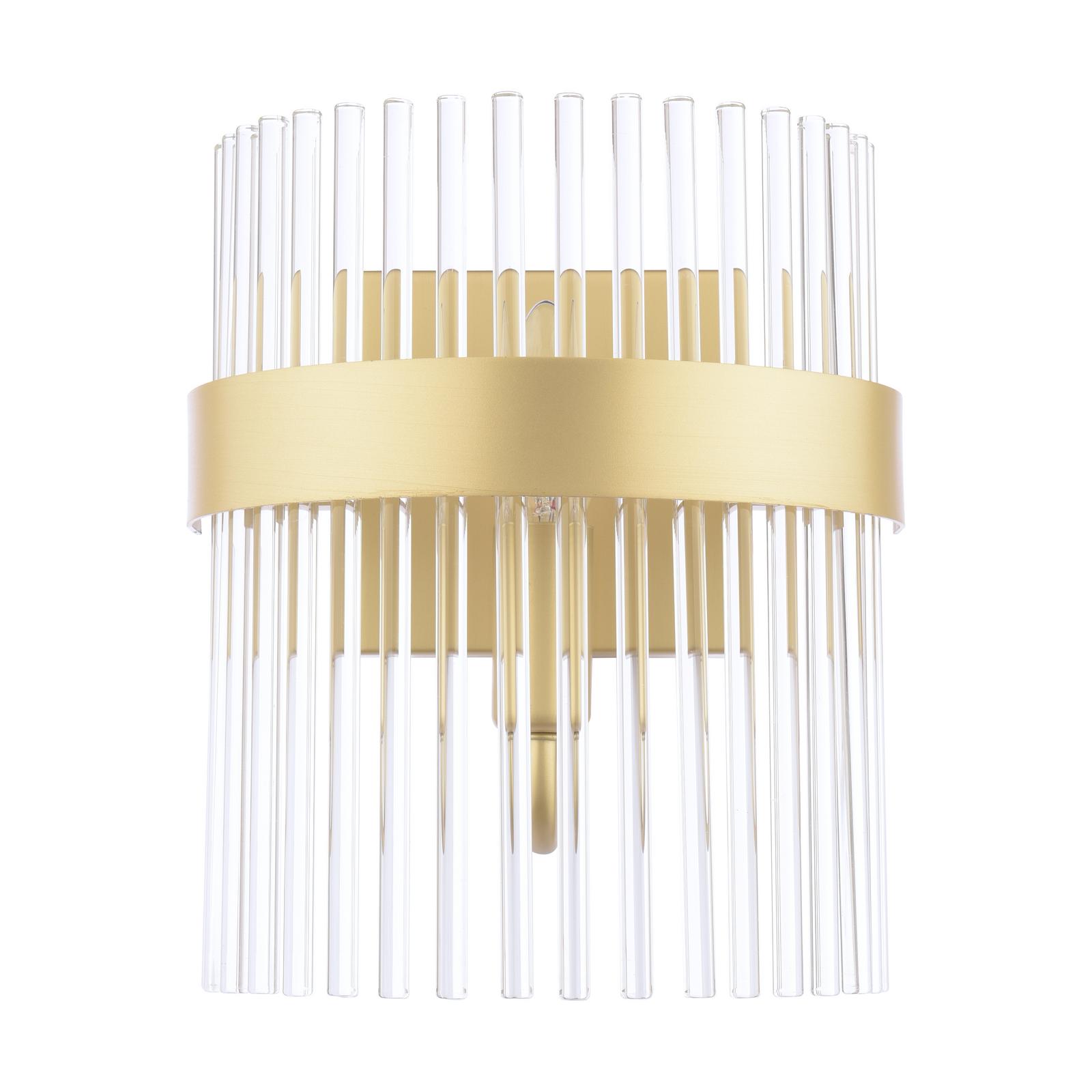 Laura Ashley Alexa Wall Light Glass and Matt Antique Brass