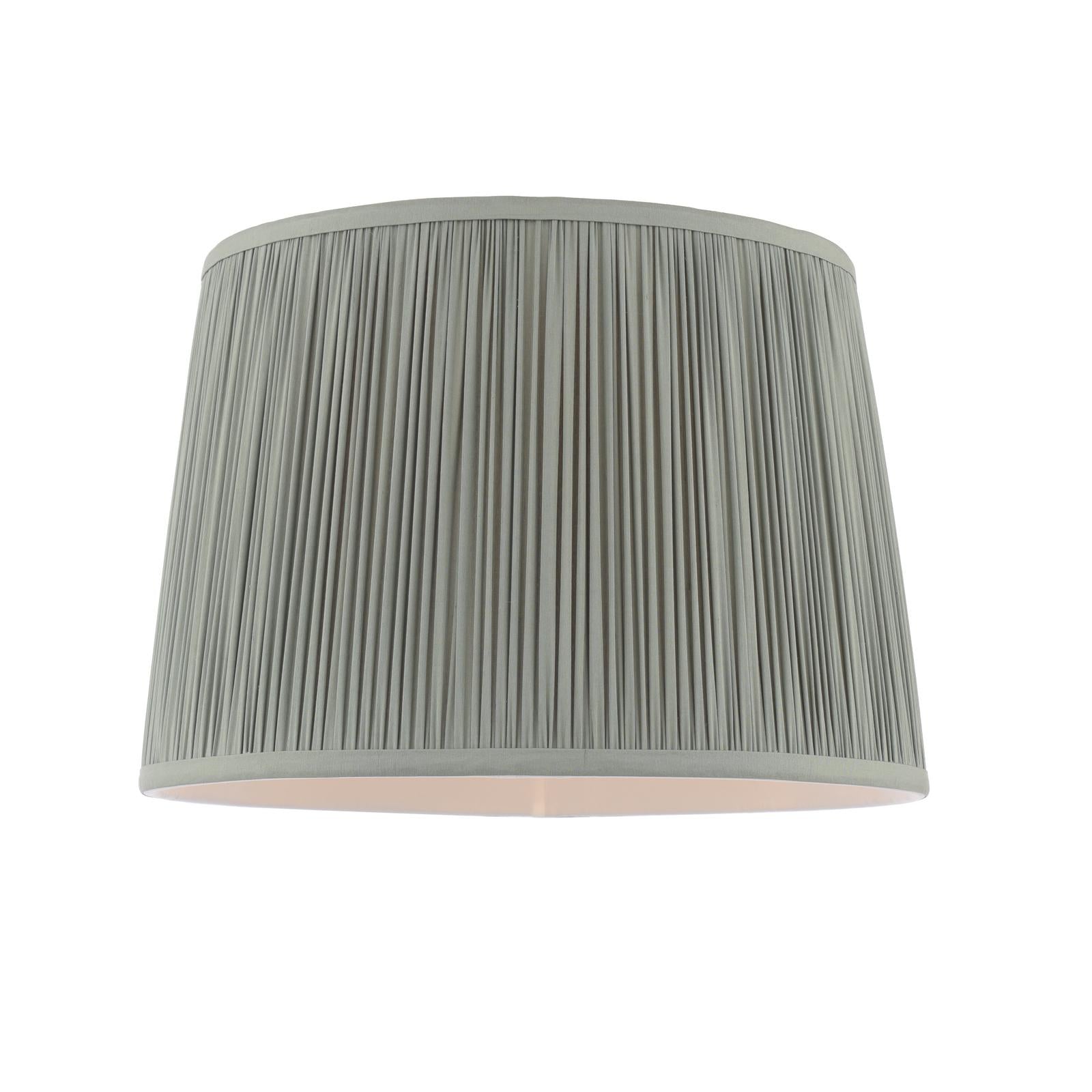 Laura Ashley Hemsley Green 100% Silk Tapered Drum Shade 30cm/12 inch
