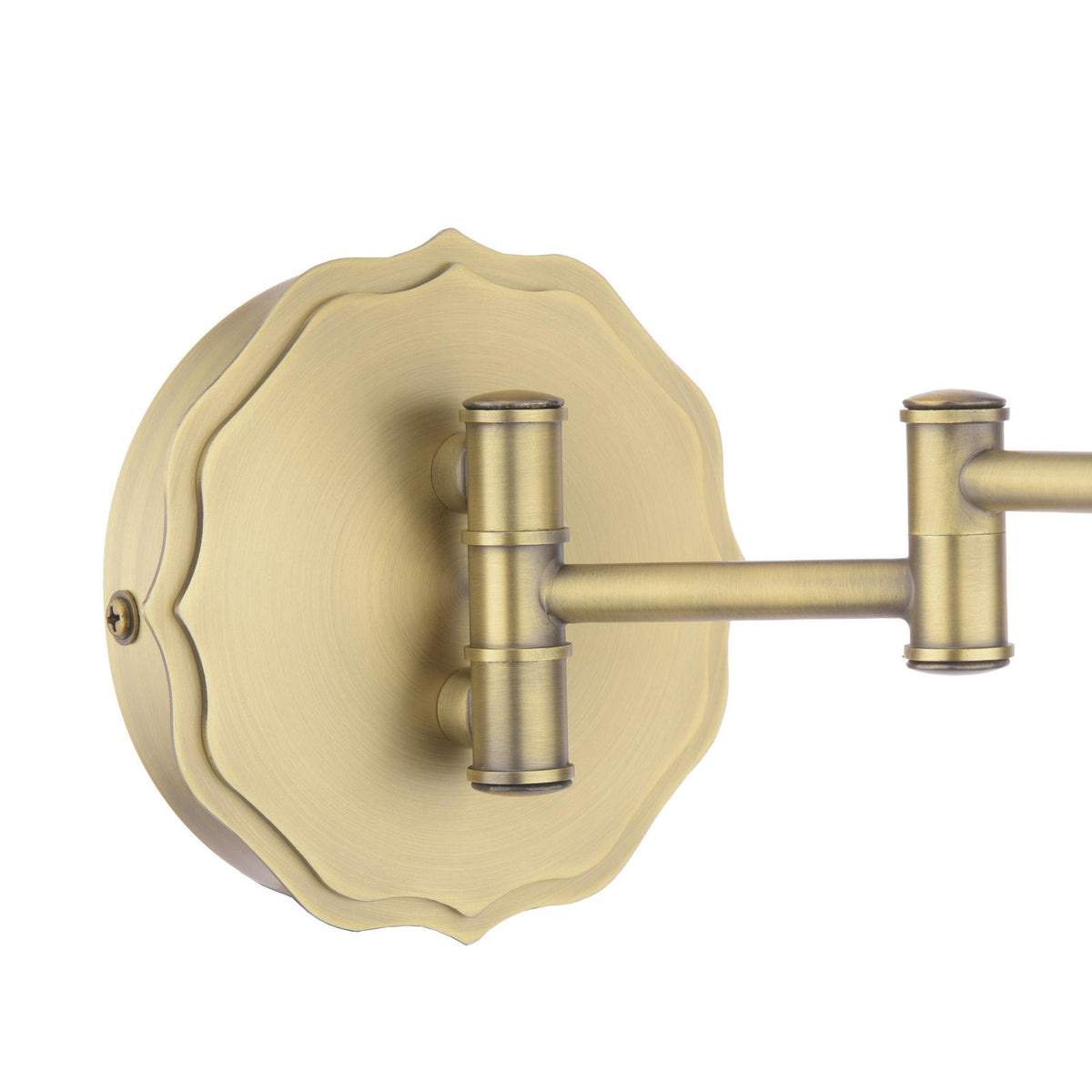 Laura Ashley Denwick Wall Light Matt Antique Brass With Shade