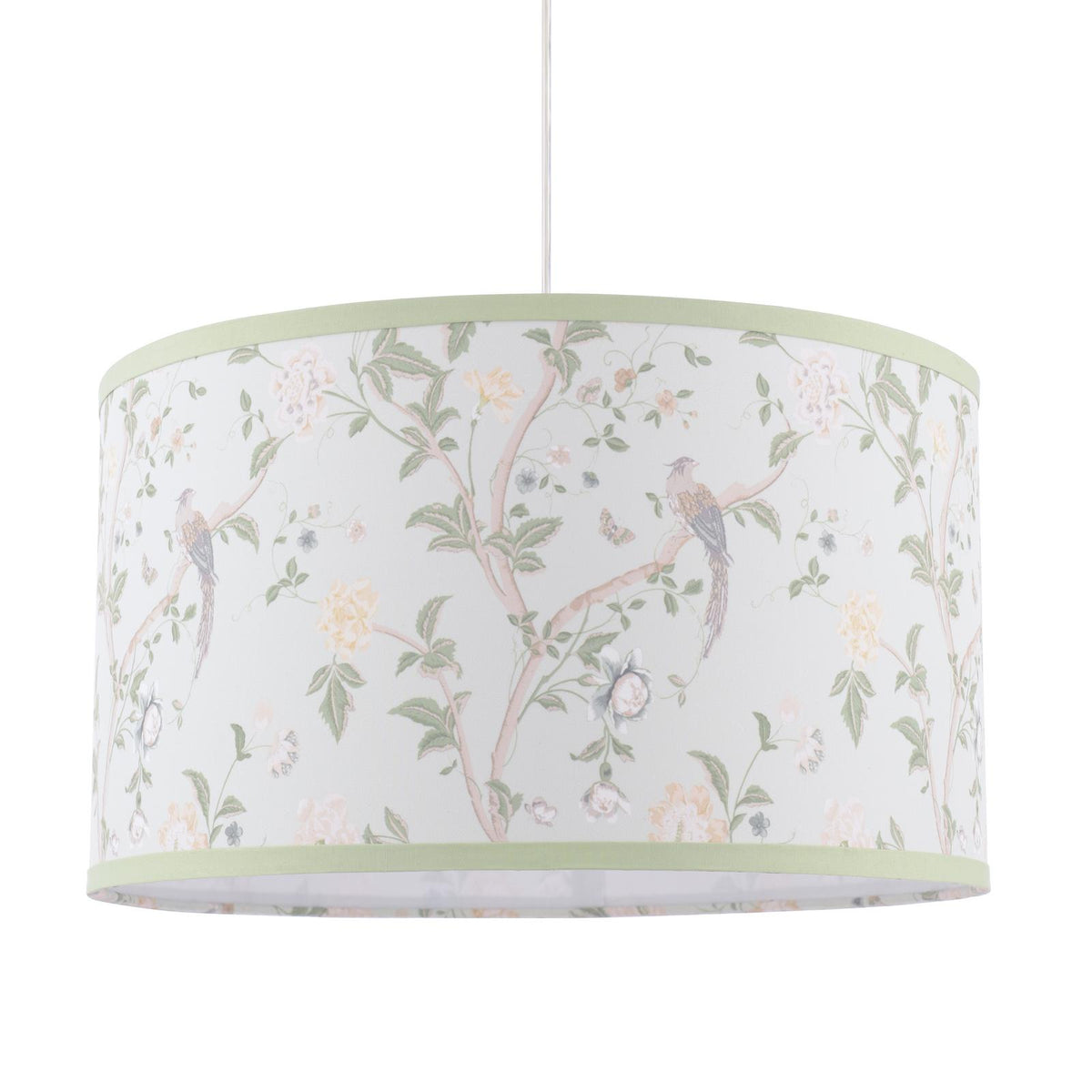 Laura Ashley Summer Palace Eau De Nil Green Cotton Drum Shade 38cm