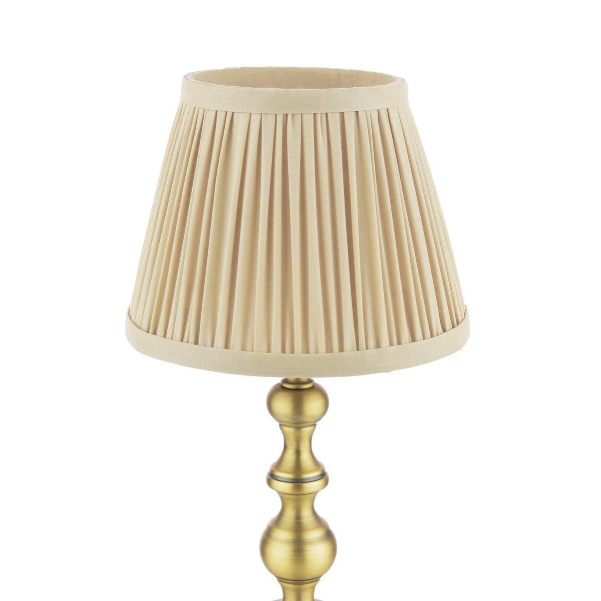 Laura Ashley Ezra Twin Pack Table Lamp Matt Antique Brass With Shade