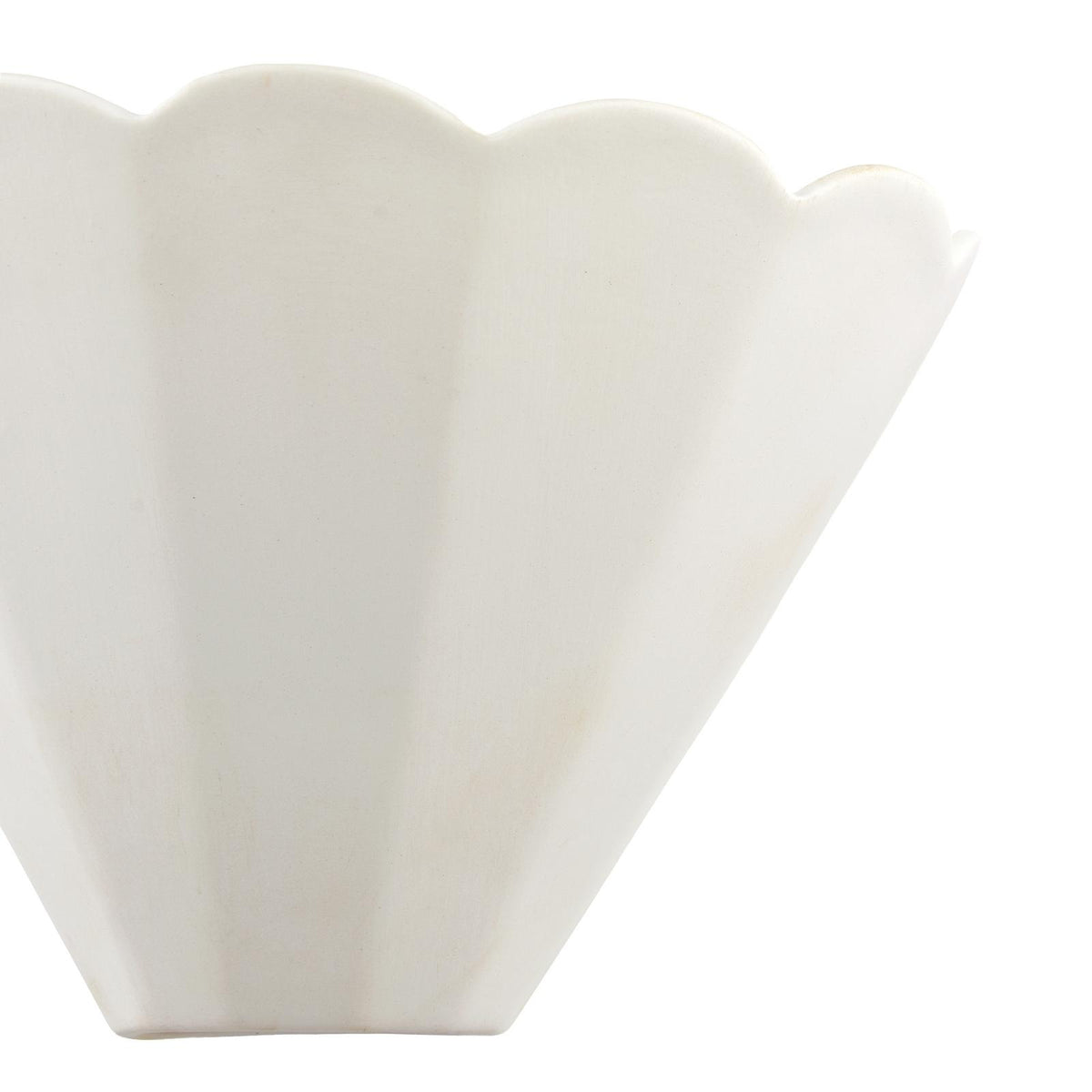 Laura Ashley Scallop Wall Washer White Ceramic