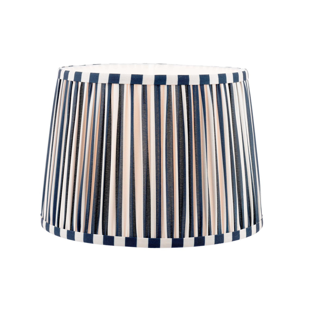 Laura Ashley Denwick Blue Cotton Tapered Drum Shade 30cm/12 inch
