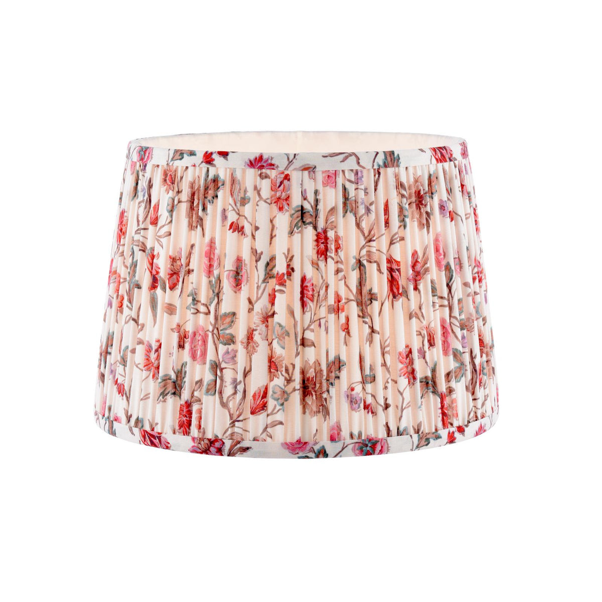 Laura Ashley Lingmell Trail Cream Cotton Tapered Drum Shade 30cm/12 inch