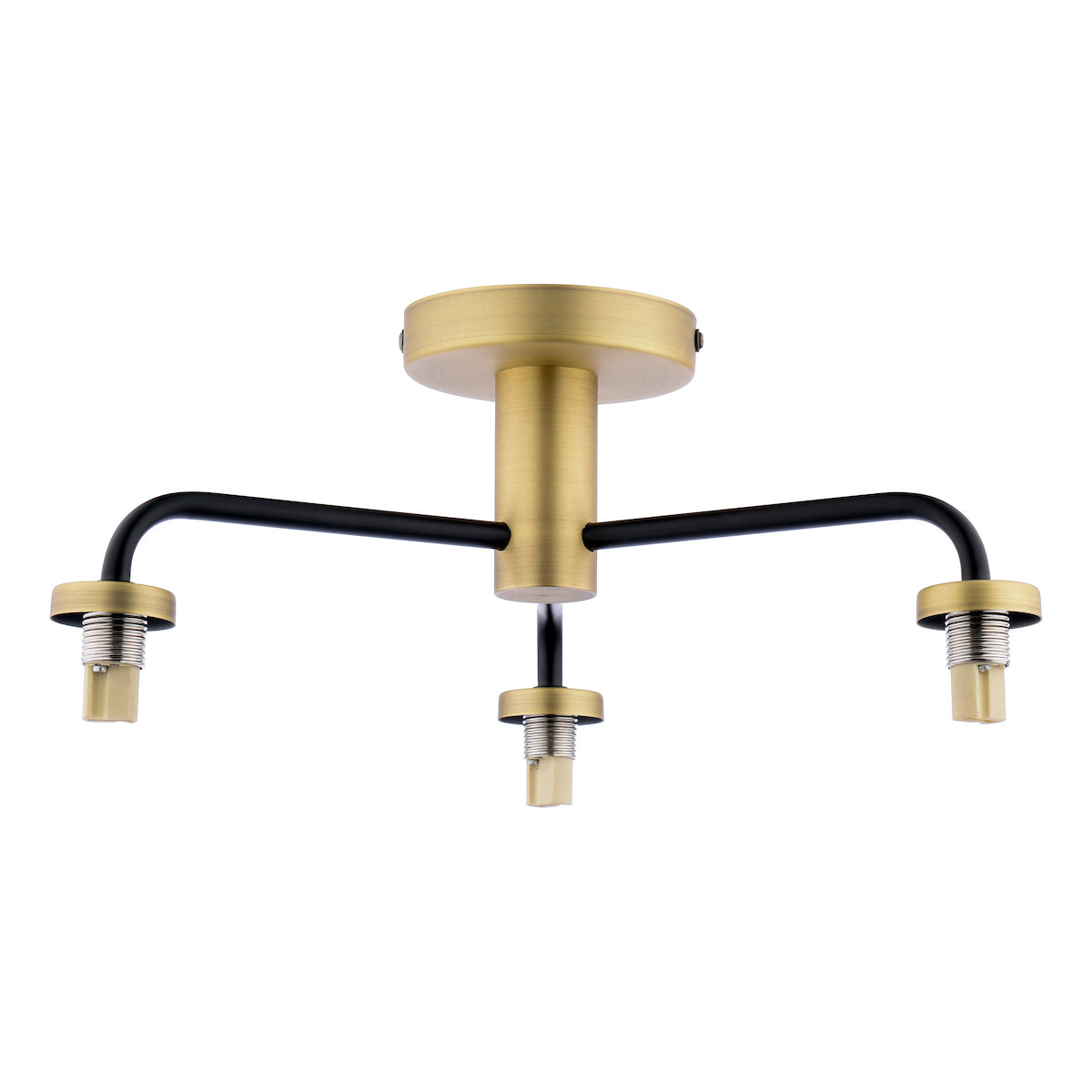 LAINEY 3LT SEMI FLUSH BLACK ANT BRA FRAME ONLY