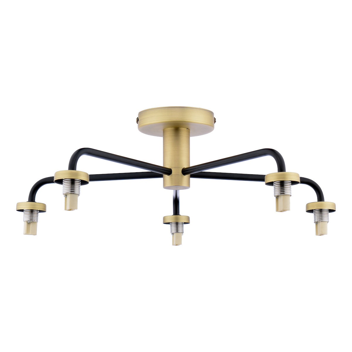 LAINEY 5LT SEMI FLUSH BLACK ANT BRA FRAME ONLY