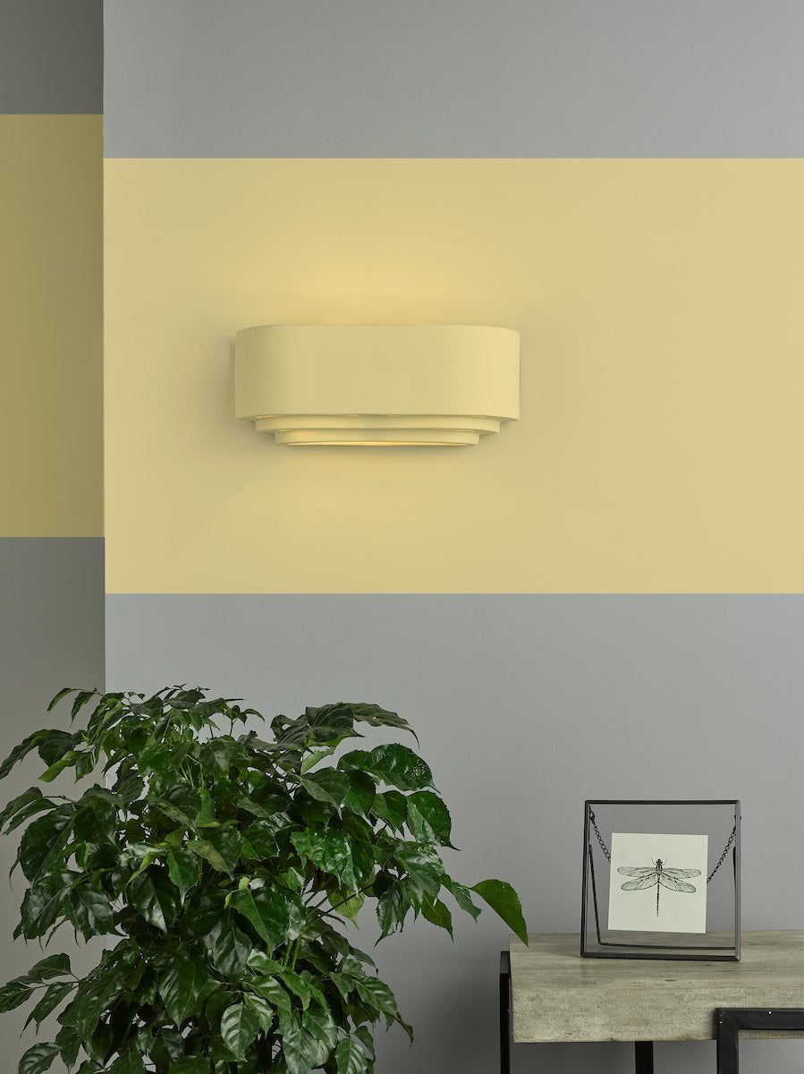LANDO 1LT WALL WASHER WHITE CERAMIC