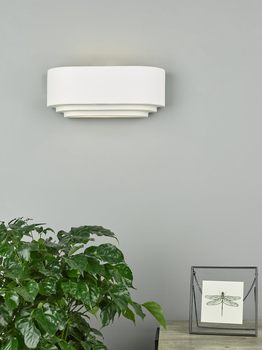 LANDO 1LT WALL WASHER WHITE CERAMIC