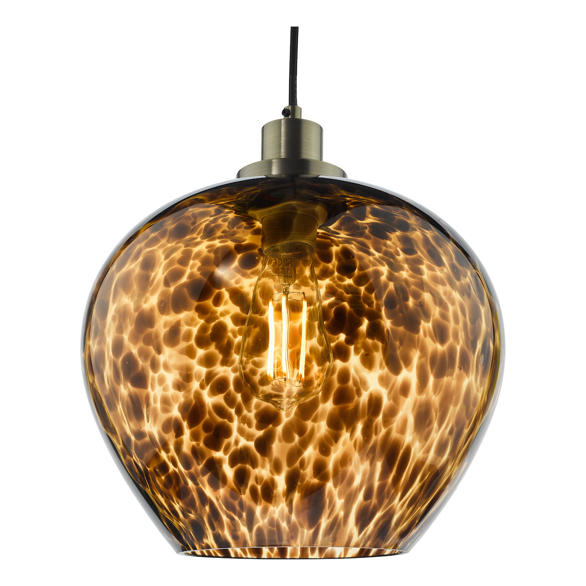 LEANDRA 1LT PENDANT TORTOISESHELL