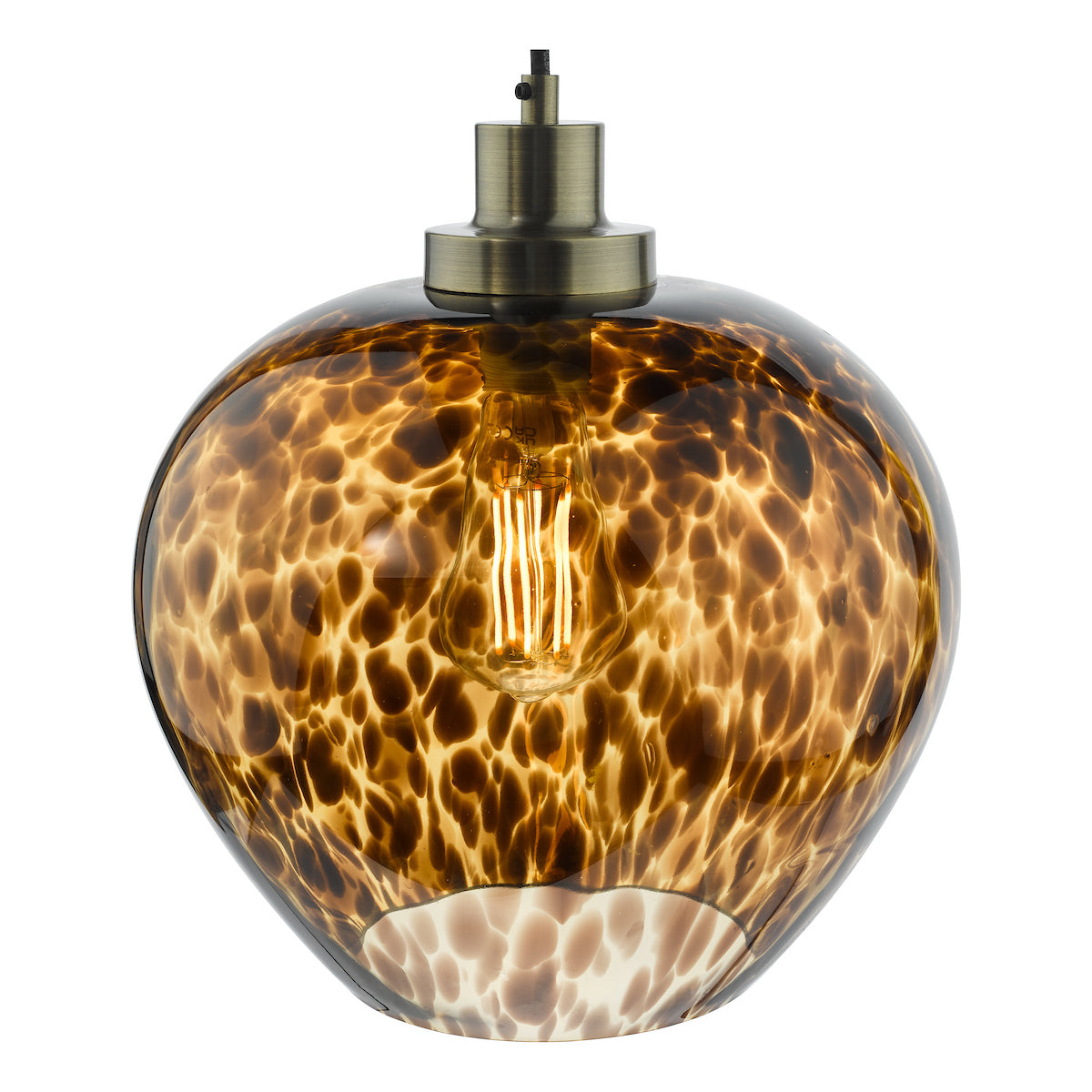 LEANDRA 1LT PENDANT TORTOISESHELL