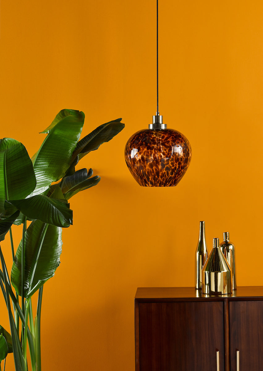 LEANDRA 1LT PENDANT TORTOISESHELL