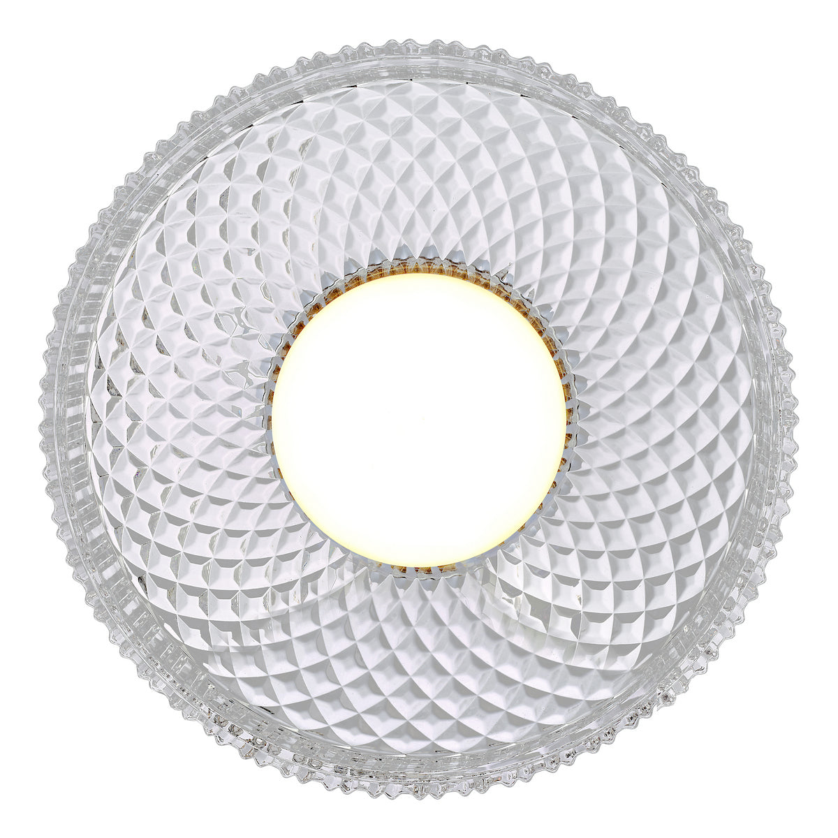 LEENA FLUSH LED CLEAR AND POL CHR
