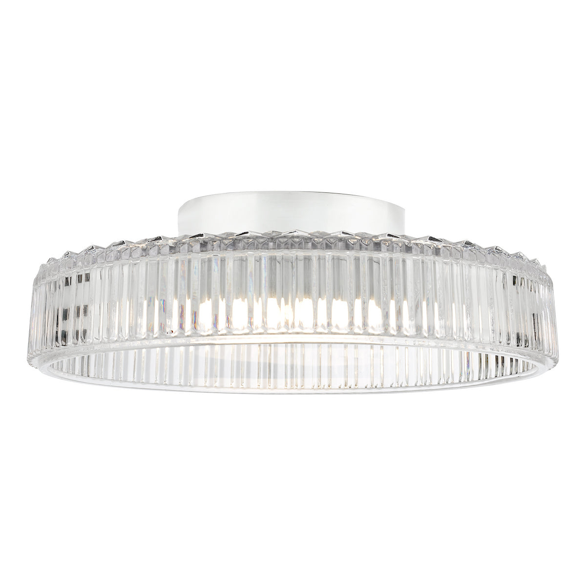 LEENA FLUSH LED CLEAR AND POL CHR