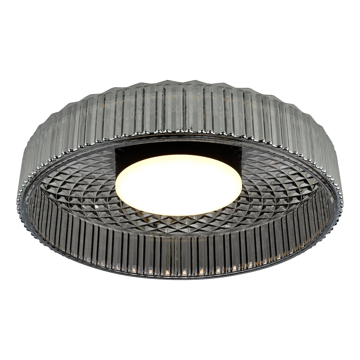 LEENA FLUSH LED SMOKED & BLACK