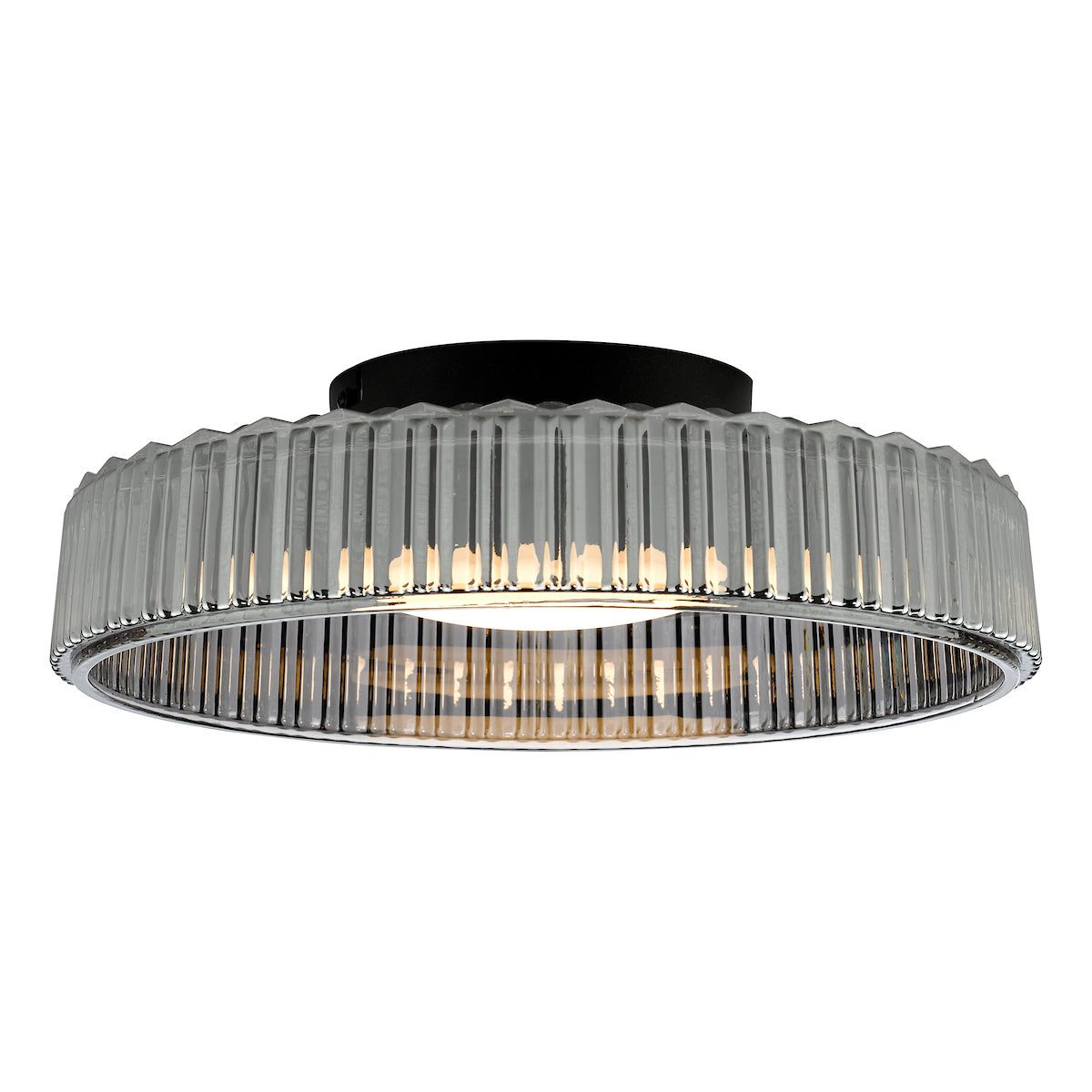 LEENA FLUSH LED SMOKED & BLACK