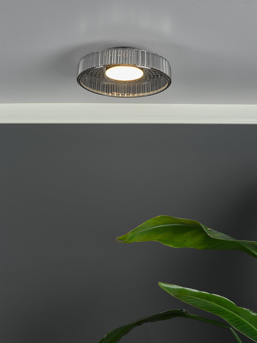 LEENA FLUSH LED SMOKED & BLACK