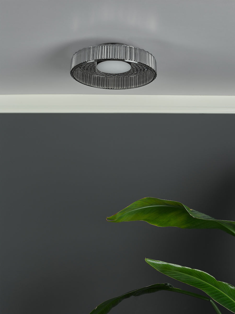 LEENA FLUSH LED SMOKED & BLACK