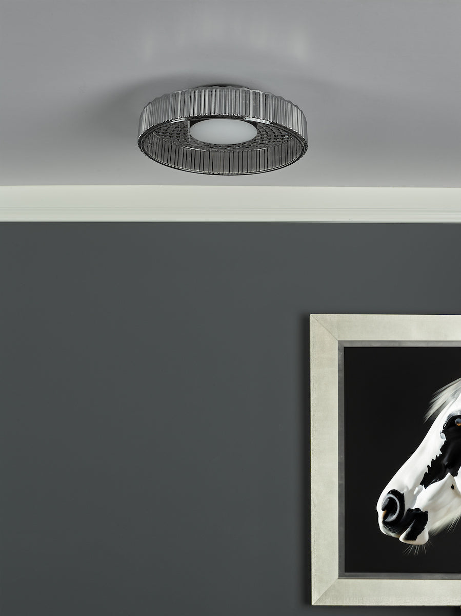 LEENA FLUSH LED SMOKED & BLACK
