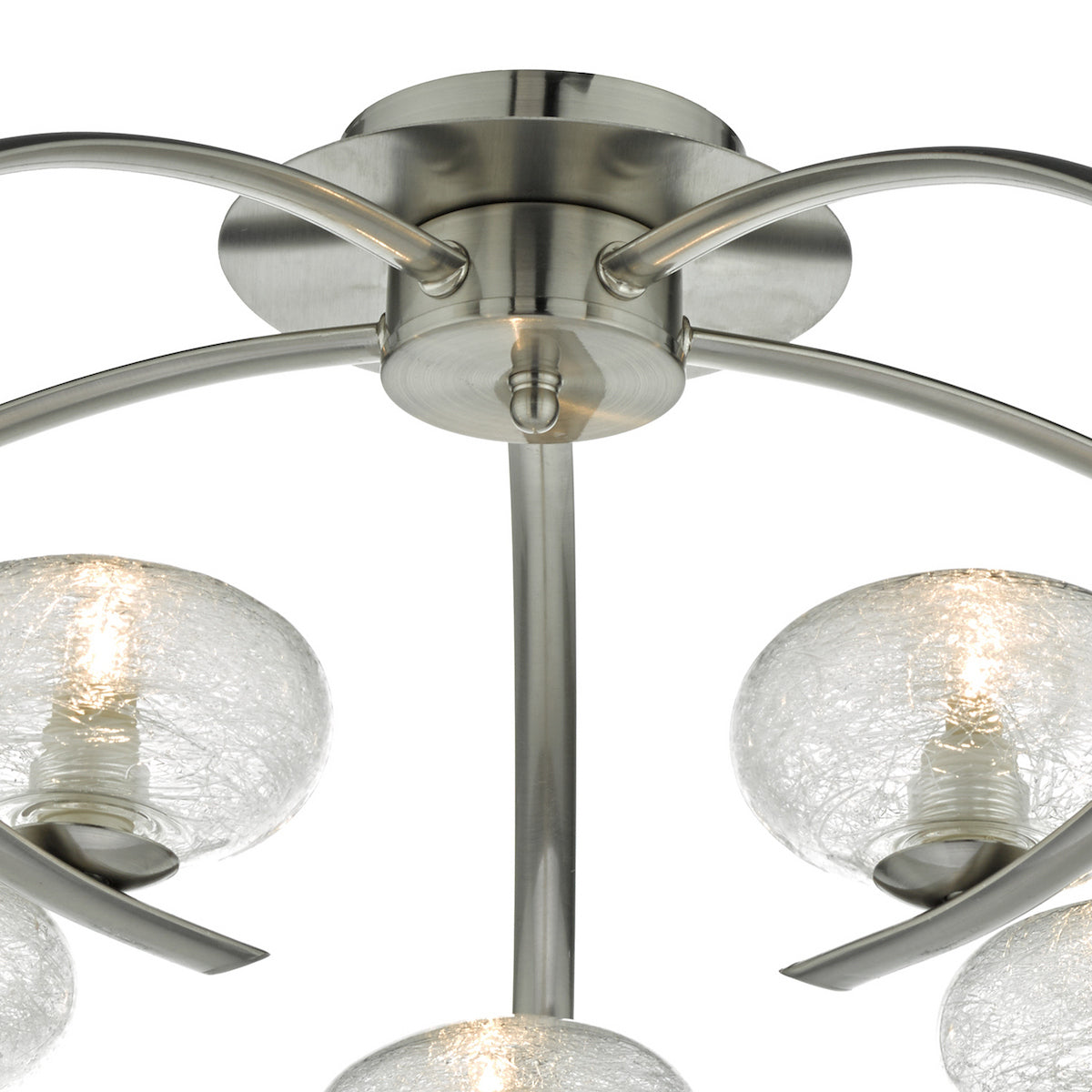 LEIGHTON 5LT SEMI FLUSH SAT CHR