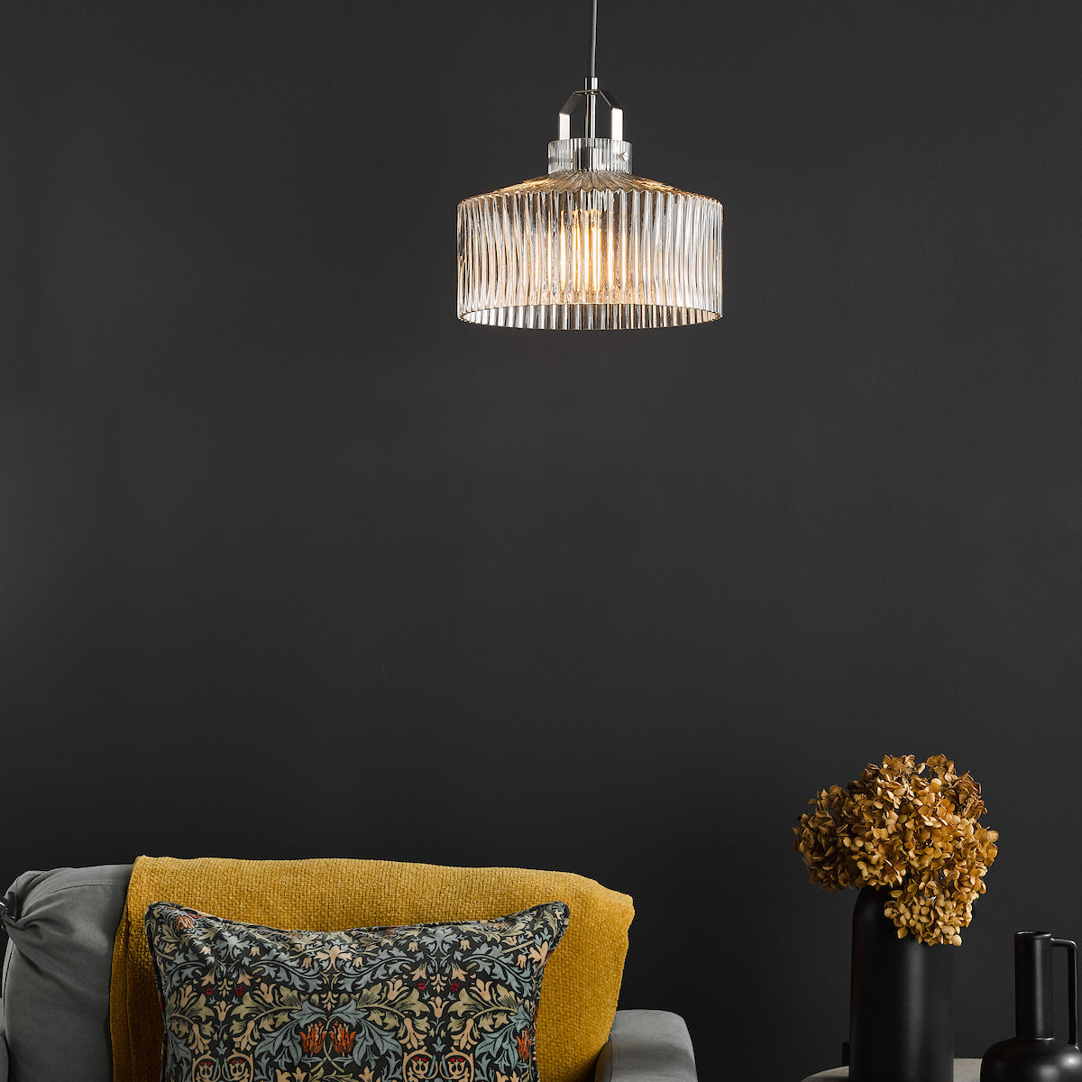LENKA 1LT PENDANT SAT NICKEL