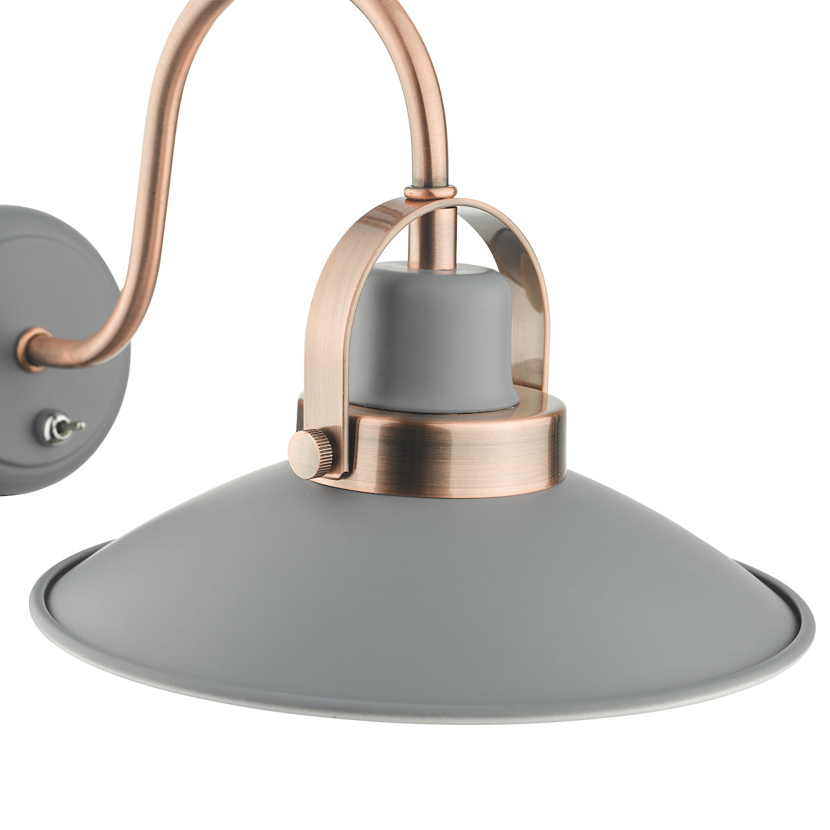 LIDEN 1LT WALL LIGHT GRAPHITE COPPER
