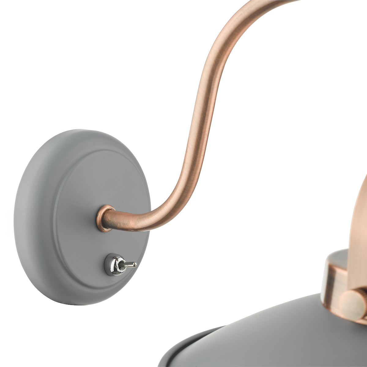 LIDEN 1LT WALL LIGHT GRAPHITE COPPER