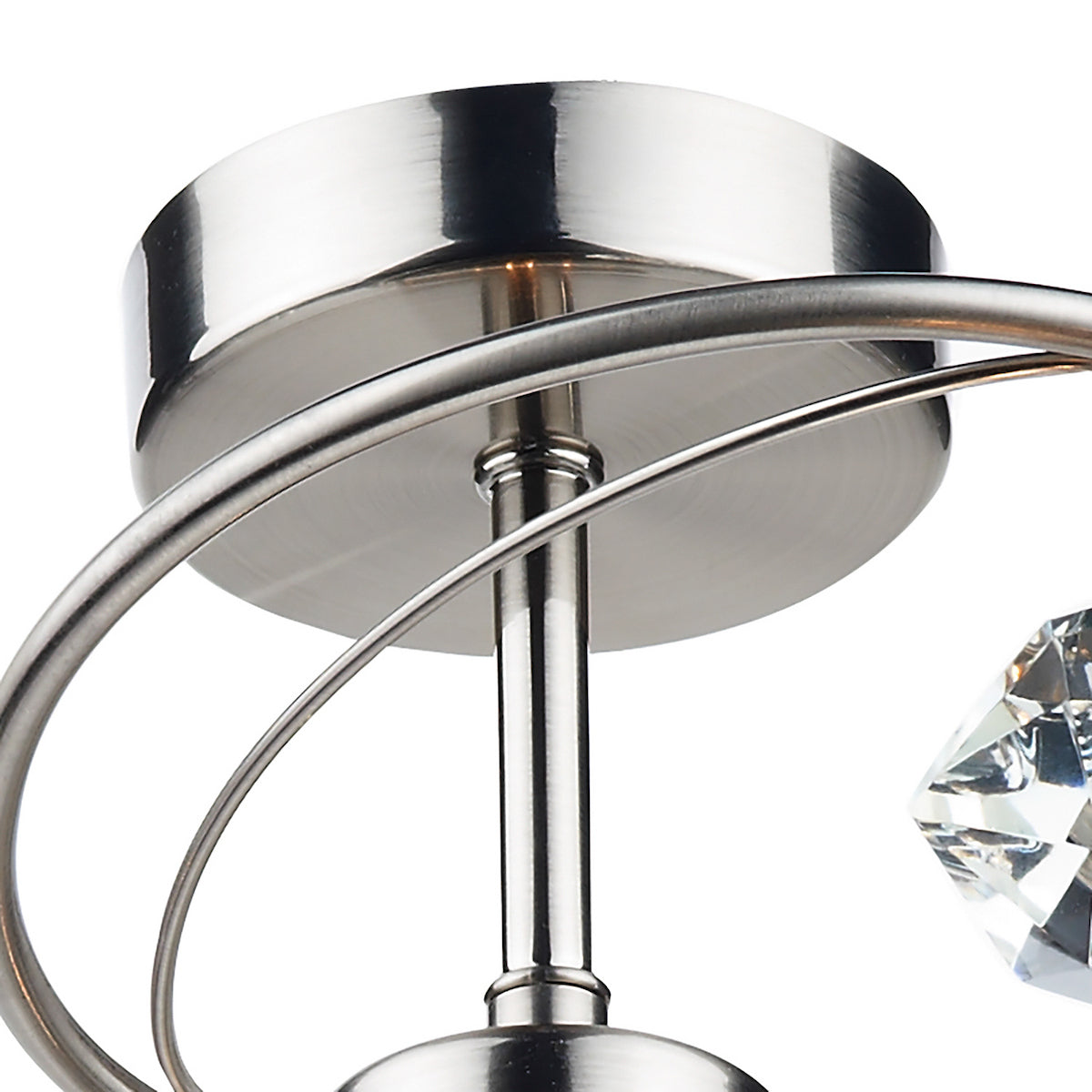 LUTHER 4LT SEMI FLUSH SAT CHR