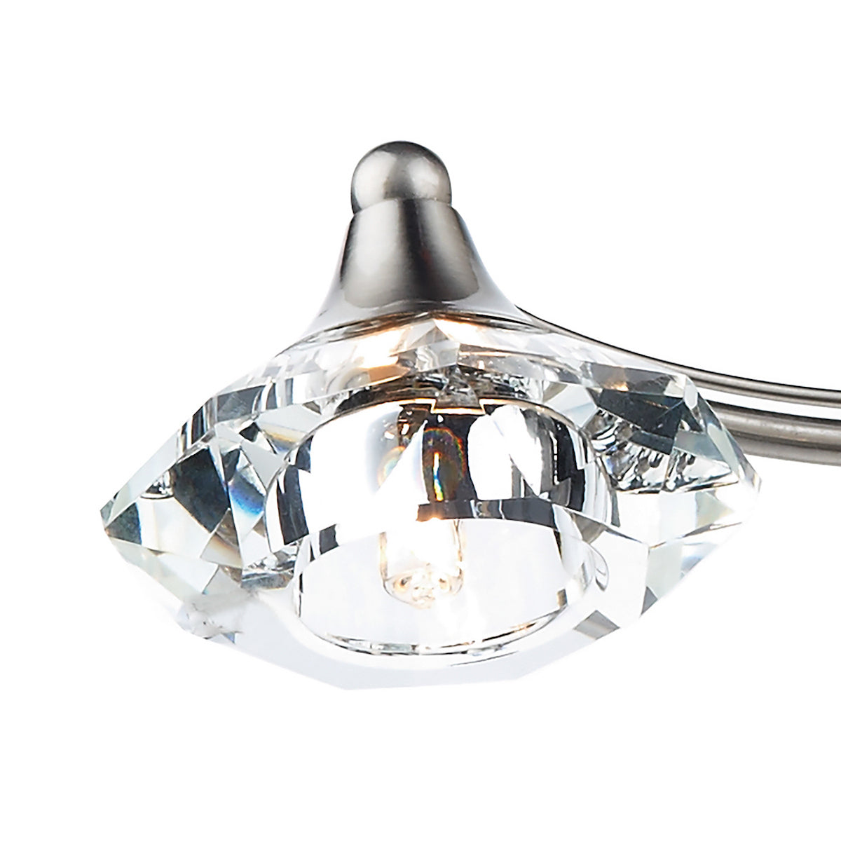 LUTHER 4LT SEMI FLUSH SAT CHR