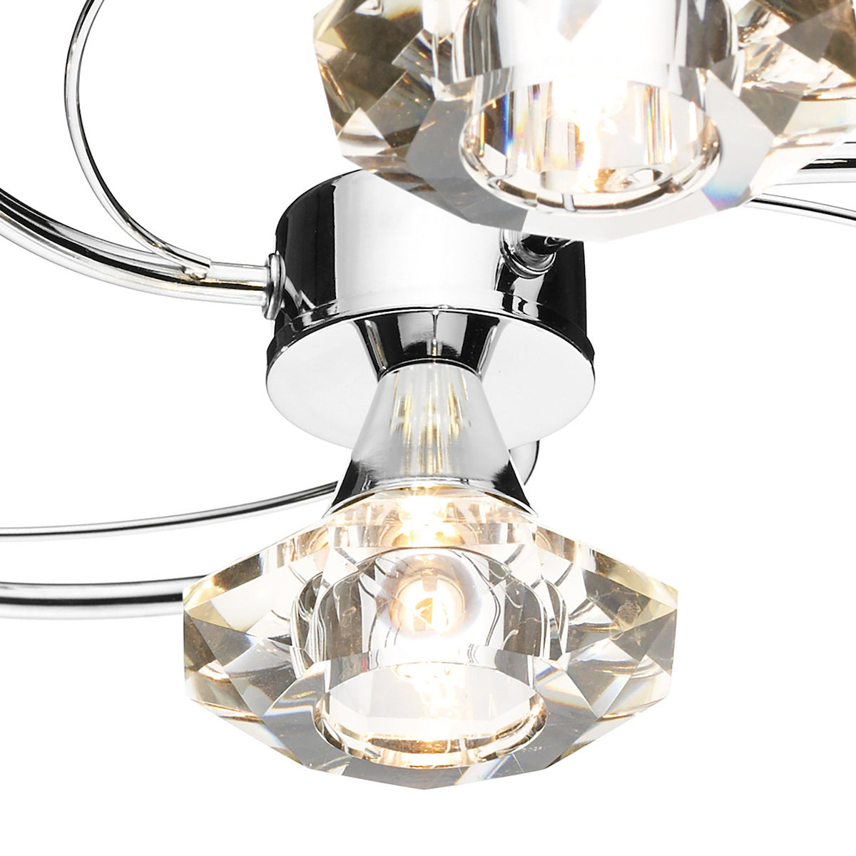 LUTHER 4LT SEMI FLUSH POL CHR