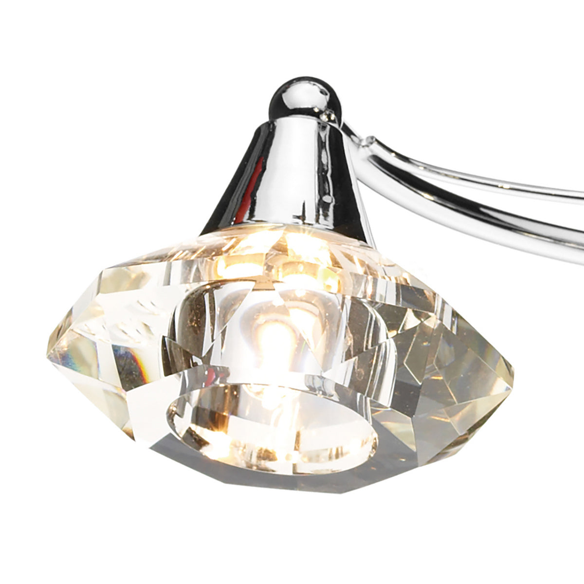 LUTHER 4LT SEMI FLUSH POL CHR