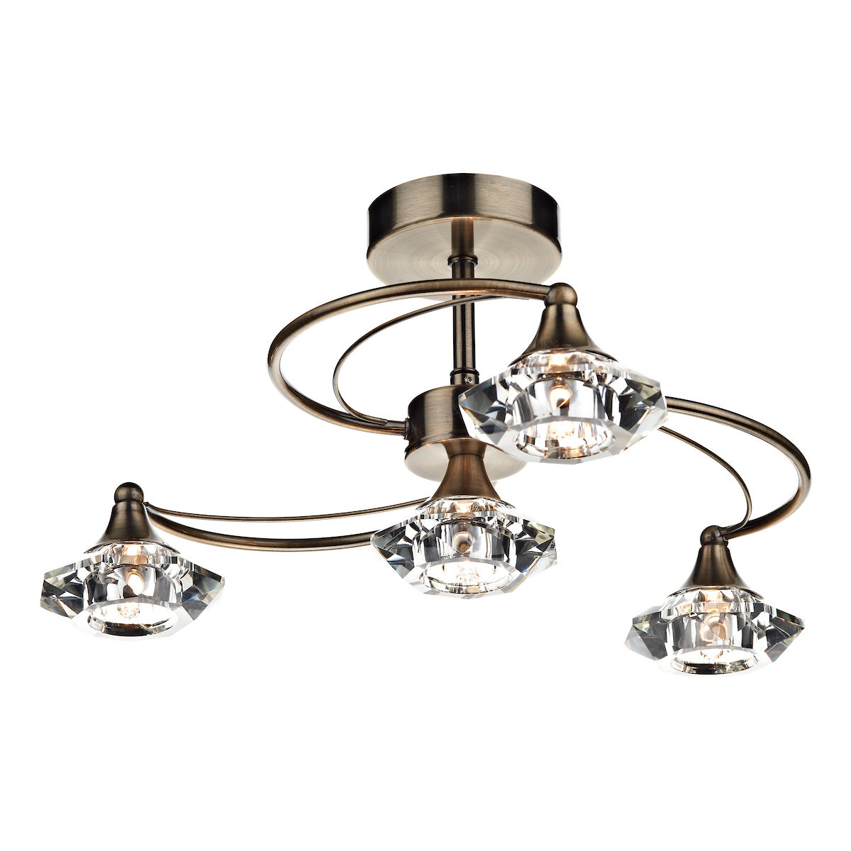 LUTHER 4LT SEMI FLUSH ANT BRA