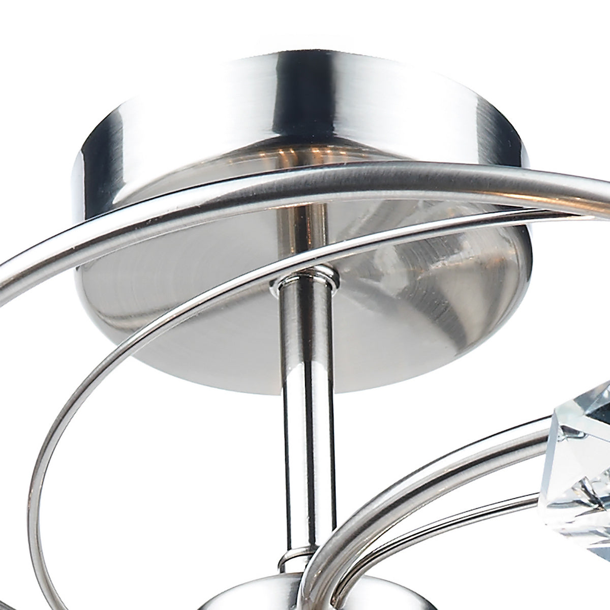 LUTHER 6LT SEMI FLUSH SAT CHR