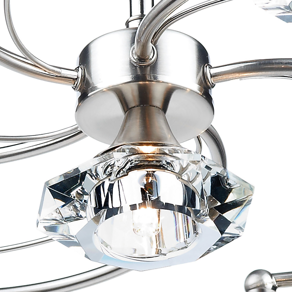 LUTHER 6LT SEMI FLUSH SAT CHR