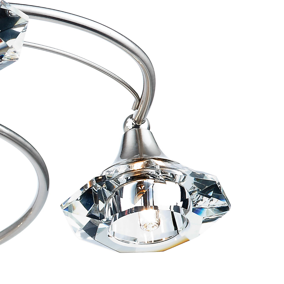 LUTHER 6LT SEMI FLUSH SAT CHR