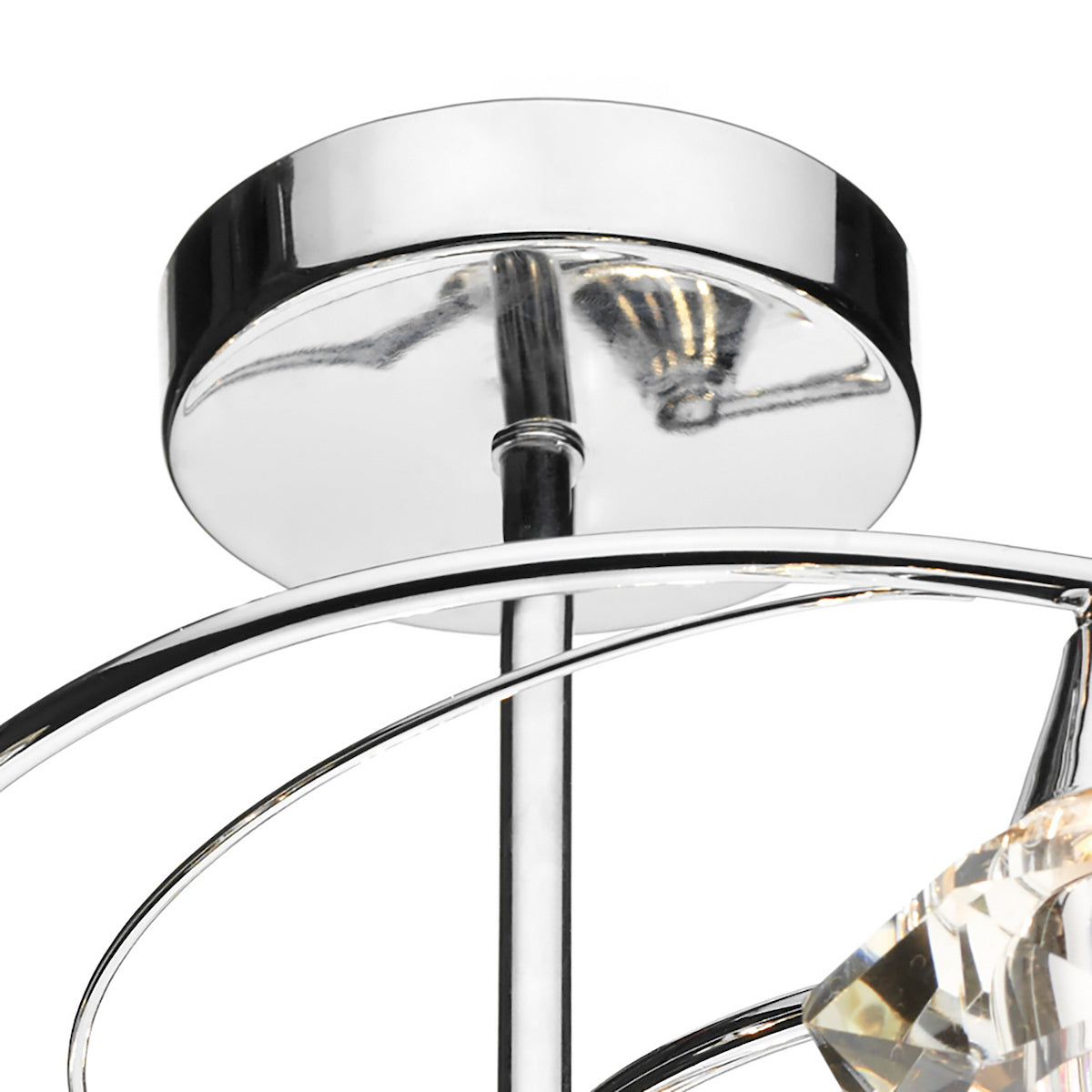 LUTHER 6LT SEMI FLUSH POL CHR