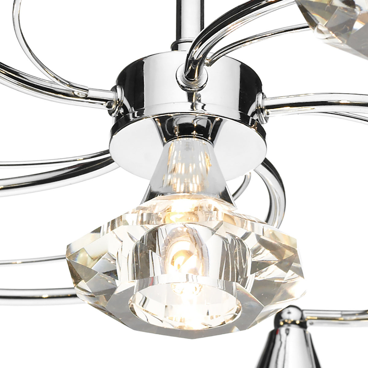 LUTHER 6LT SEMI FLUSH POL CHR