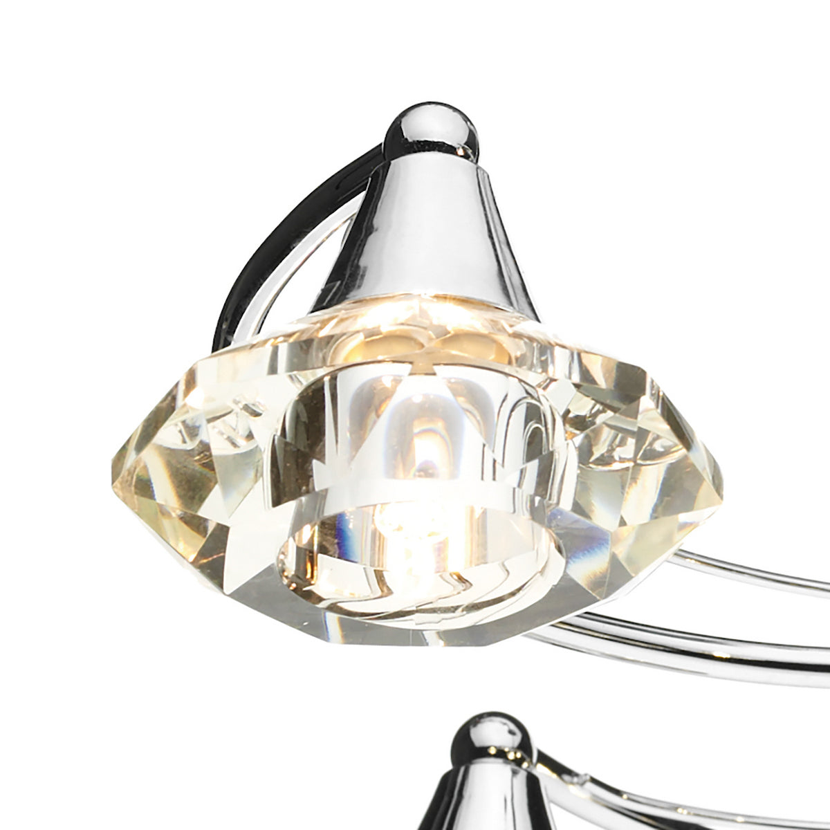 LUTHER 6LT SEMI FLUSH POL CHR