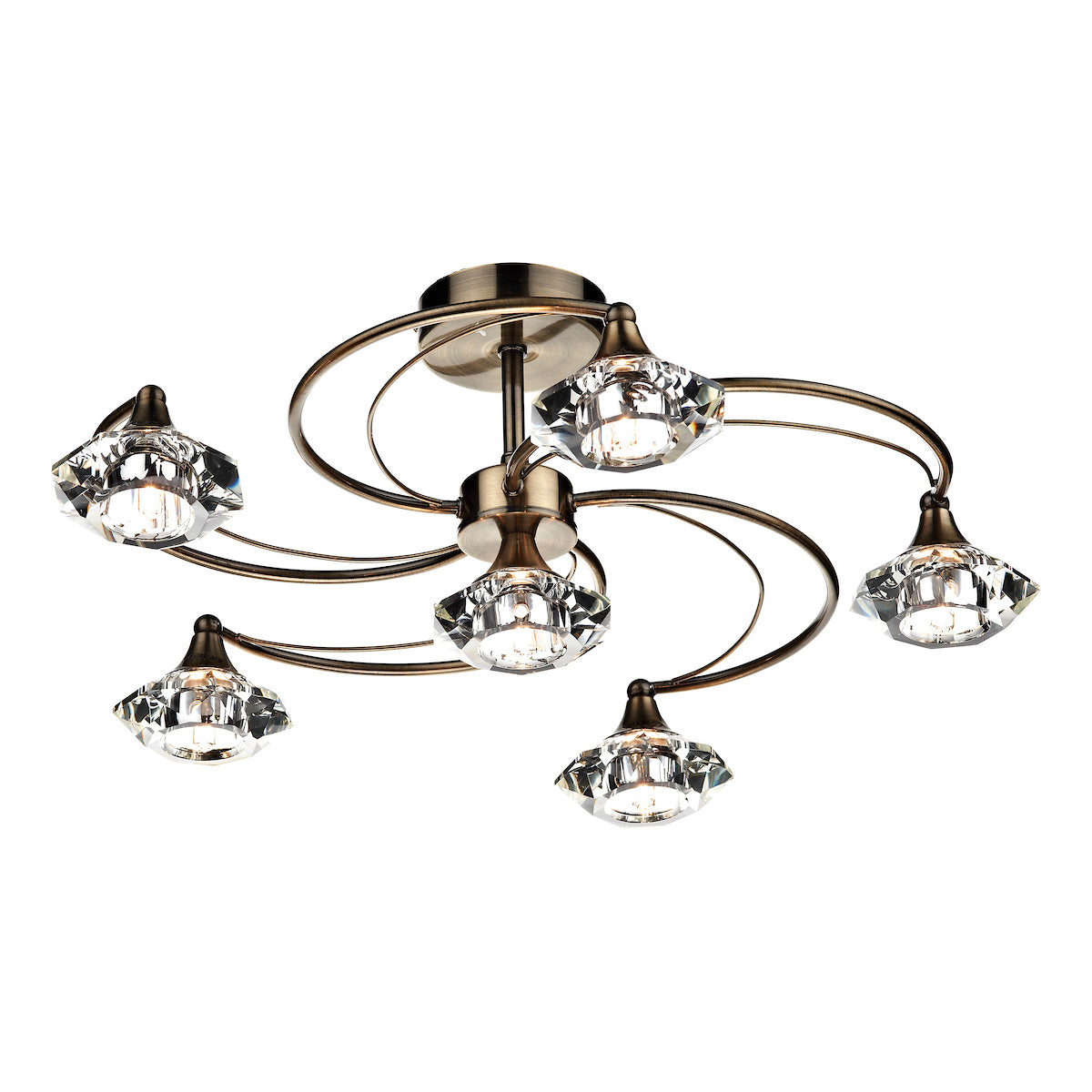 LUTHER 6LT SEMI FLUSH ANT BRA