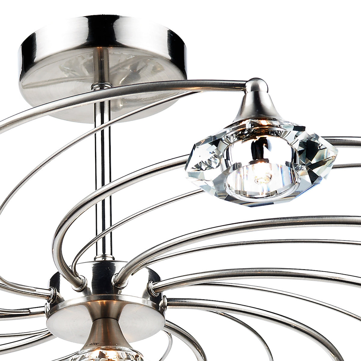 LUTHER 10LT SEMI FLUSH SAT CHR