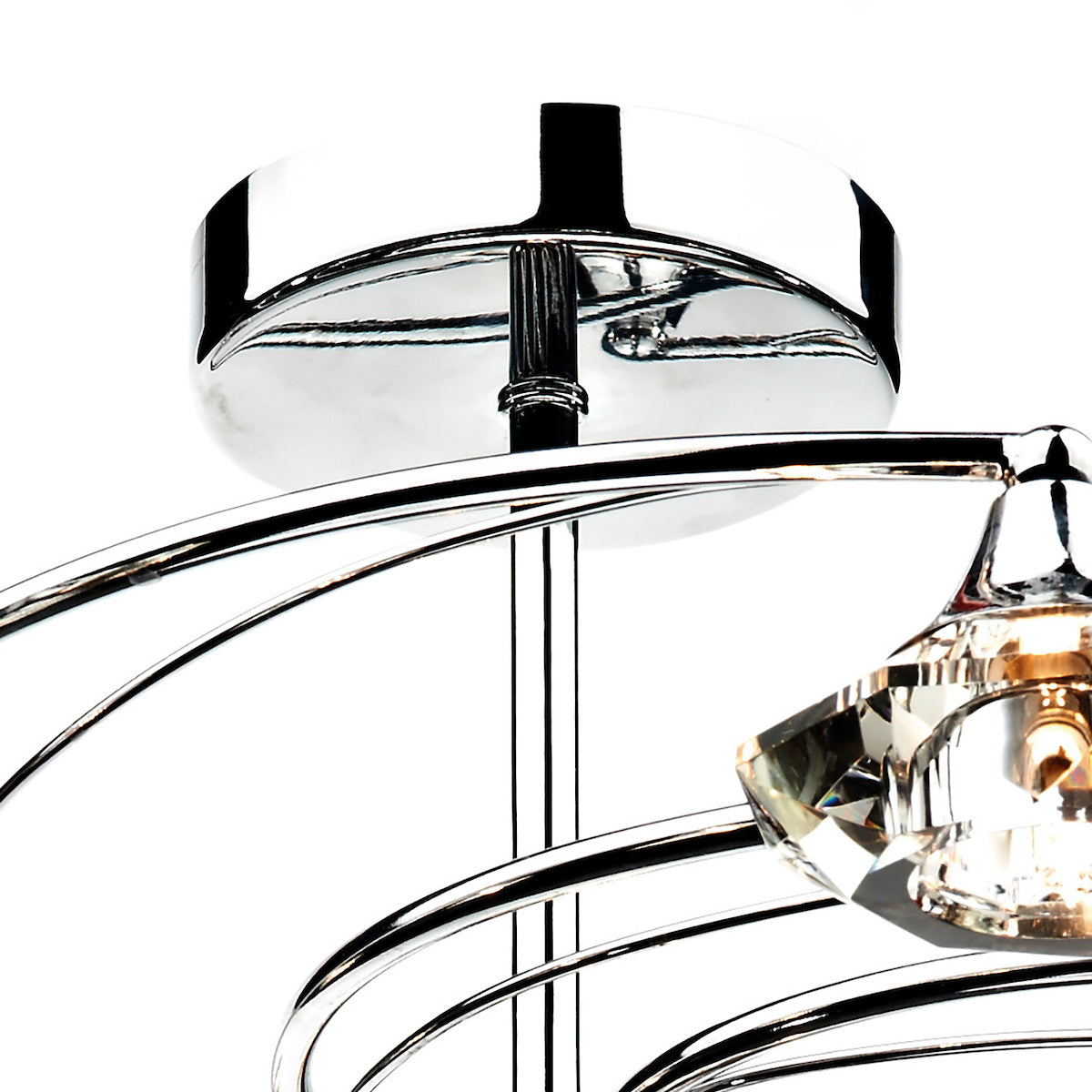 LUTHER 10LT SEMI FLUSH POL CHR