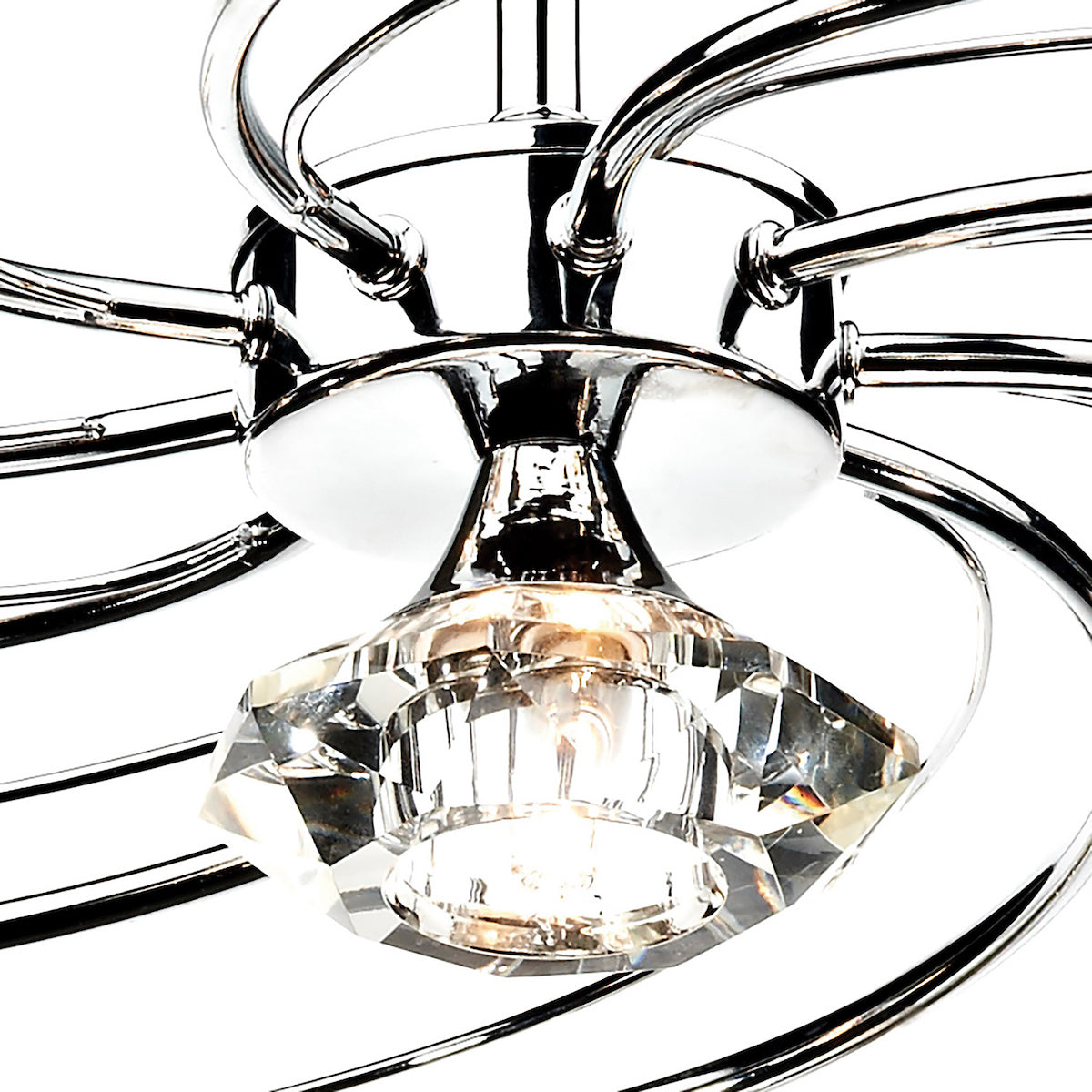 LUTHER 10LT SEMI FLUSH POL CHR