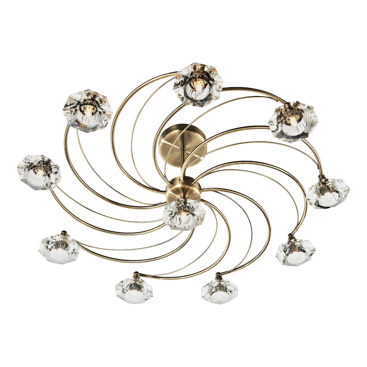 LUTHER 10LT SEMI FLUSH ANT BRA